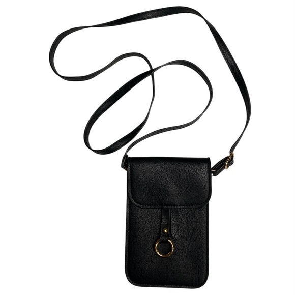 unbranded Handbags - Black Crossbody Wristlet small Bag